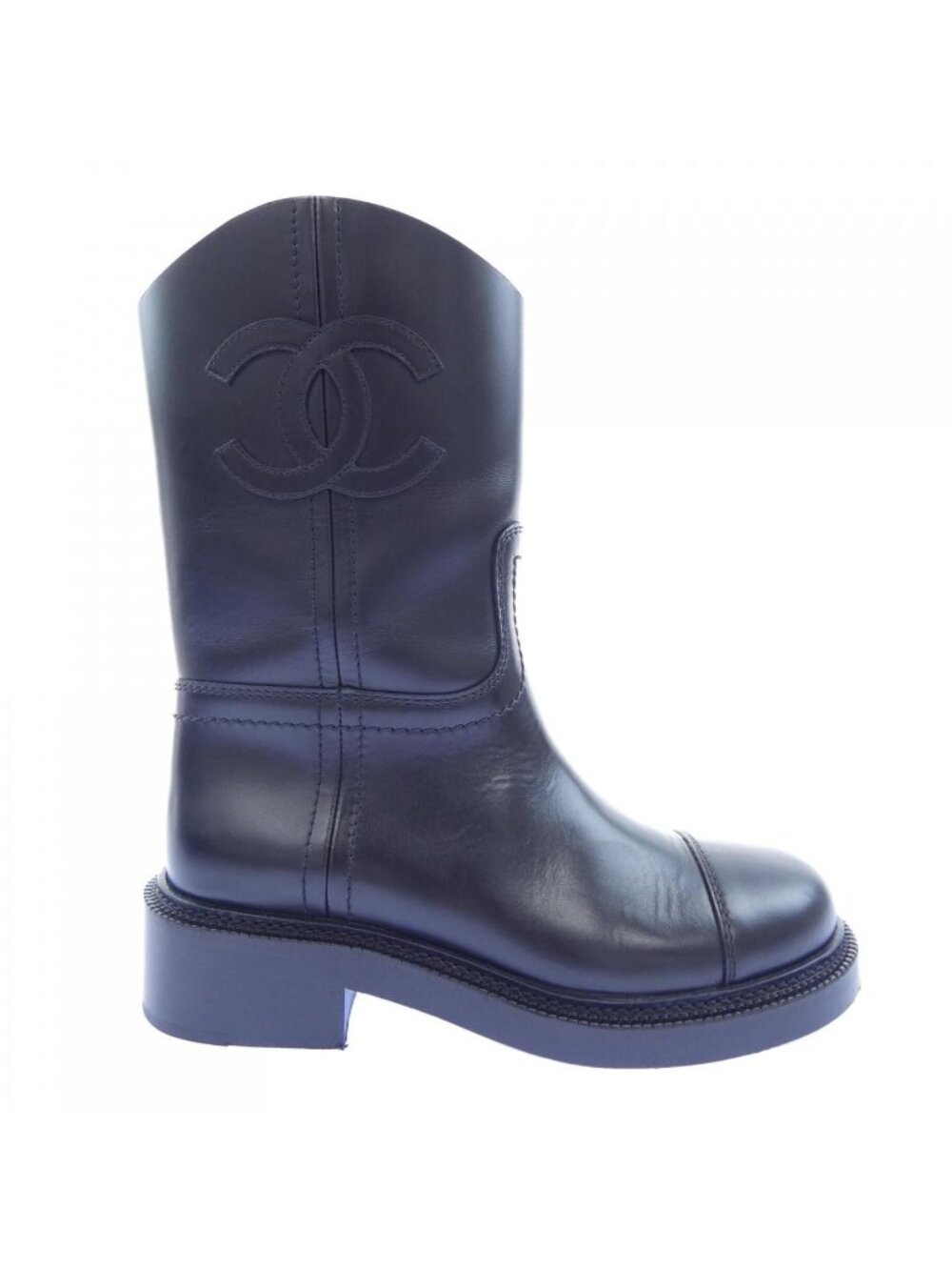 Chanel Short Boots Black